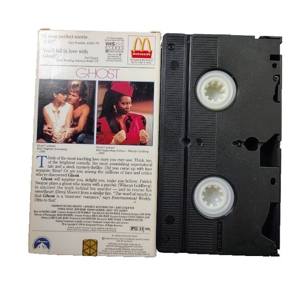 Ghost VHS 1990 Movie PG 13 Patrick Swayze Demi Moore - Picture 2 of 2